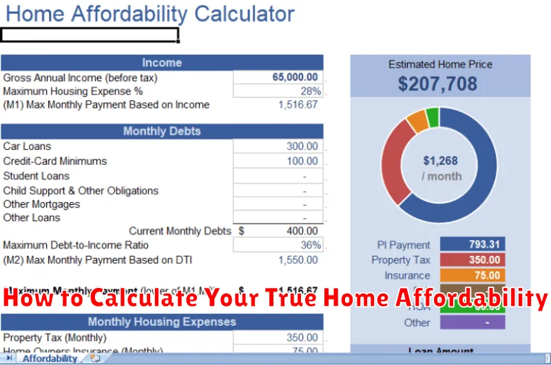 How to Calculate Your True Home Affordability