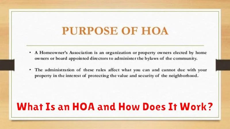 What Is an HOA and How Does It Work?